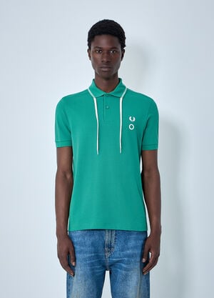 Fred Perry x Craig Green Polo Shirt with Embroidered Detailing Green fry0164002
