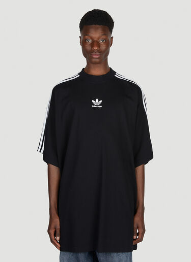 Balenciaga x adidas Logo Print T-Shirt Black axb0151014