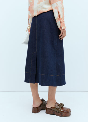 Rejina Pyo Boone Midi Skirt Blue rej0254002