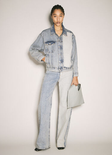 MM6 Maison Margiela Inside-Out Denim Jacket Blue mmm0257002