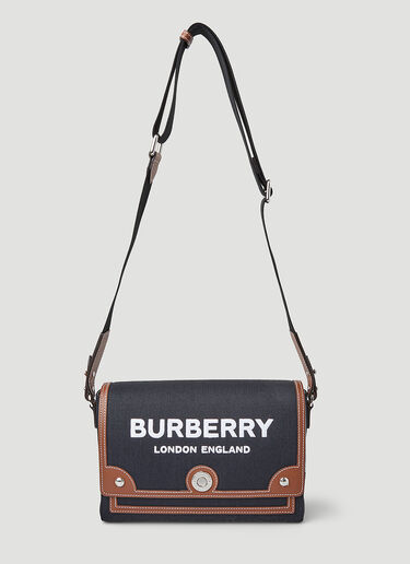 Burberry Logo Print Messenger Shoulder Bag Black bur0249048