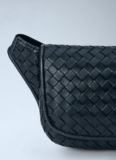 LN-CC® - Bottega Veneta: Intrecciato Woven Leather Belt Bag - Black Bottega Veneta Intrecciato Woven Leather Belt Bag Black bov0165006