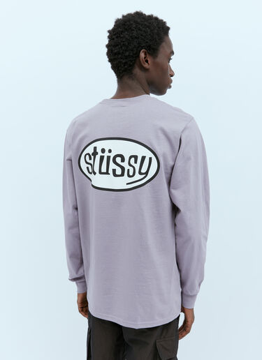 Stüssy Pitstop Long Sleeve T-Shirt Purple sts0152076