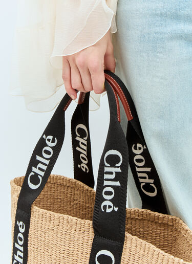 大号 Woody 篮子包 Chloé 大号 Woody 篮子包 米色 chl0258034