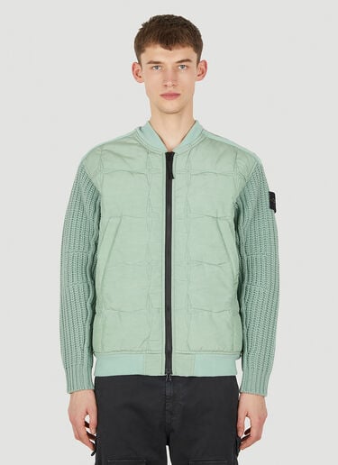 Stone Island Compass Patch Bomber Jacket Green sto0150008