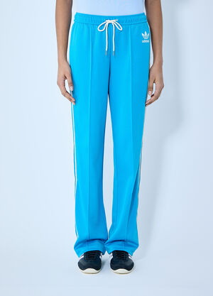 Max Mara Logo Motif Track Pants White max0259006