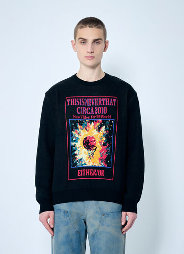 thisisneverthat® Basketball Hoop Knit Sweater Black tsn0158005