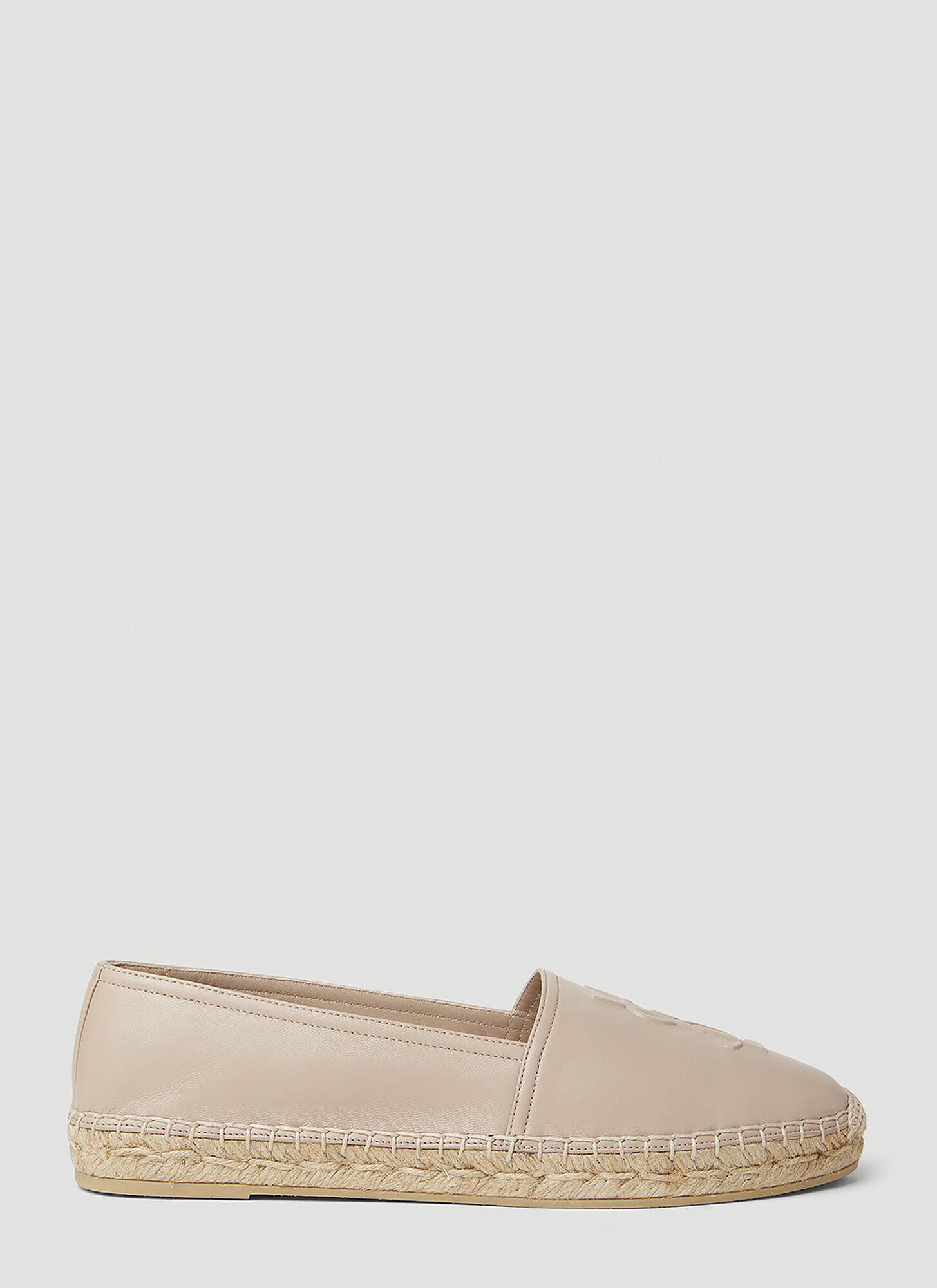 Saint Laurent Ysl Espadrilles In Beige