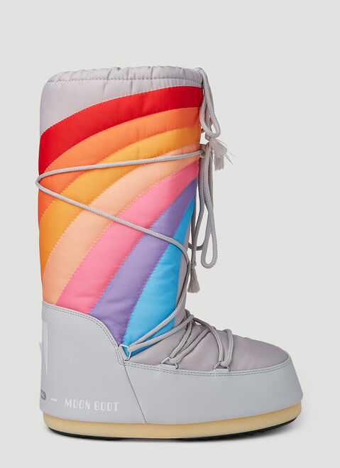 Moon Boot Icon Rainbow Snow Boots Black mnb0346006