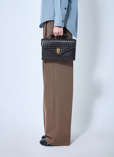 Bottega Veneta Knot Lock Crossbody Bag Brown bov0260016