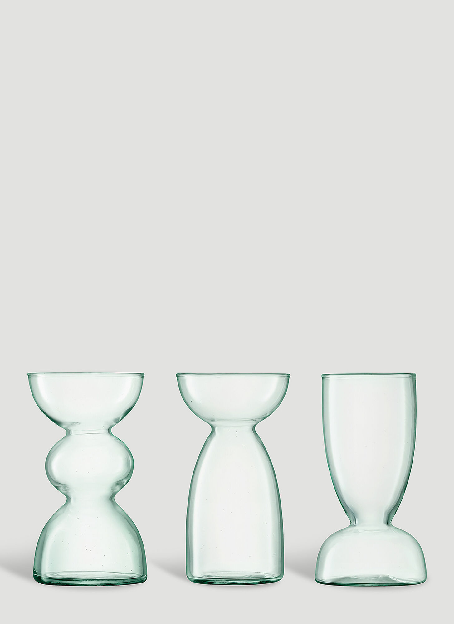 LSA INTERNATIONAL SET OF THREE CANOPY TRIO VASE 