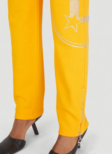 Lourdes Sequin Graphic Track Pants Orange lou0346009