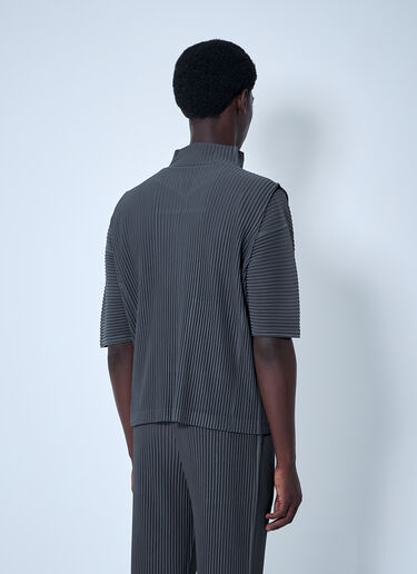 Homme Plissé Issey Miyake Pleated Vest Grey hmp0160014