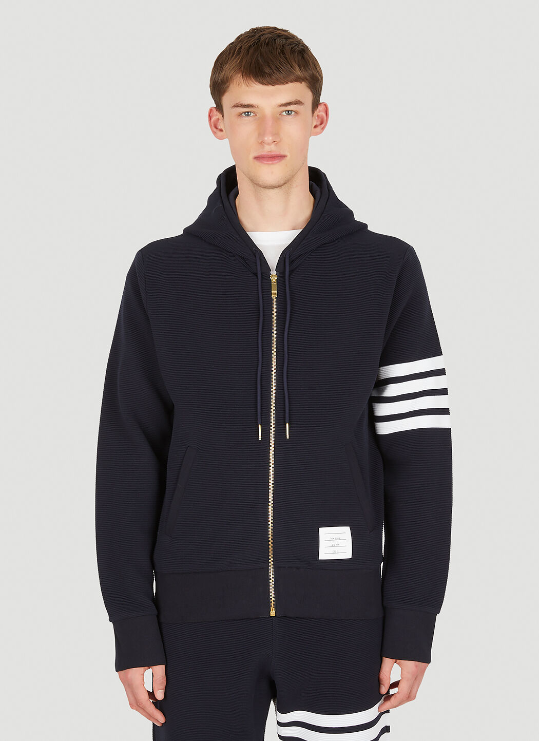 Thom browne navy sweatshirt on sale