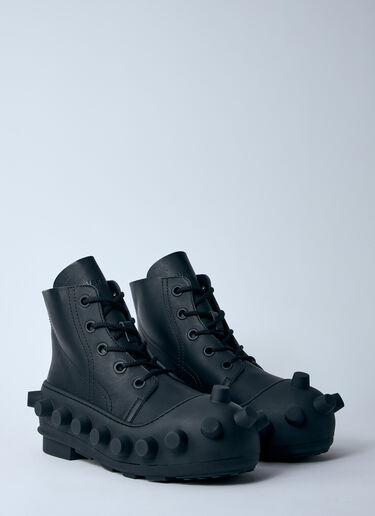 Walter Van Beirendonck Leather Boom Boots Black wlt0160013