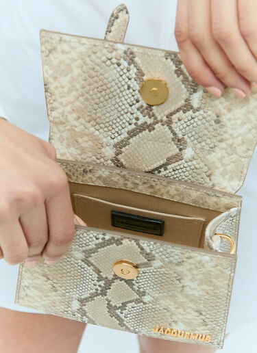 Jacquemus Le Chiquito Moyen Bouclé Handbag Beige jac0256087