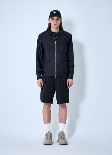 Moncler Zip-Up Shirt Black mon0160016