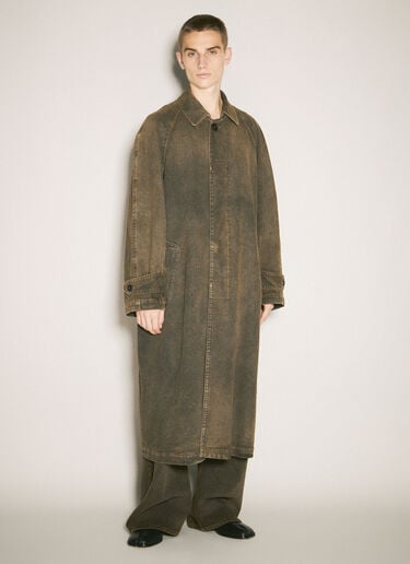 MM6 Maison Margiela 牛仔风衣 棕色 mmm0158001