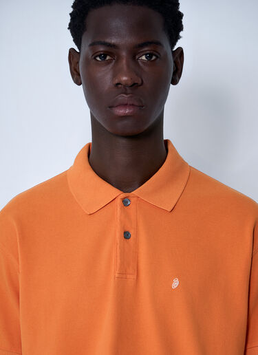 Stüssy Logo Motif Polo Shirt Orange sts0161008