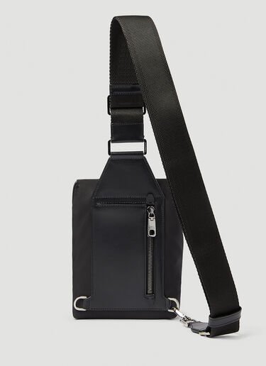 Dolce & Gabbana Logo Plaque Nylon Belt Bag Black dol0154011