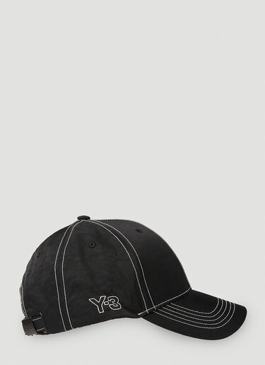 Y-3 Stitch Baseball Cap Black yyy0152056