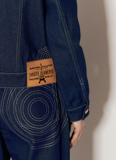 Jean Paul Gaultier Contrast Topstitching Jacket Blue jpg0256017
