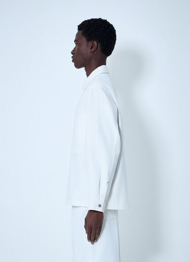 Lemaire Cotton Twill Overshirt White lem0164008