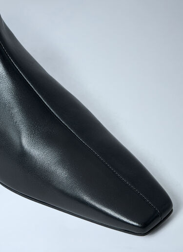 Zipped Leather Chelsea Boots TOTEME Zipped Leather Chelsea Boots Black tot0263059