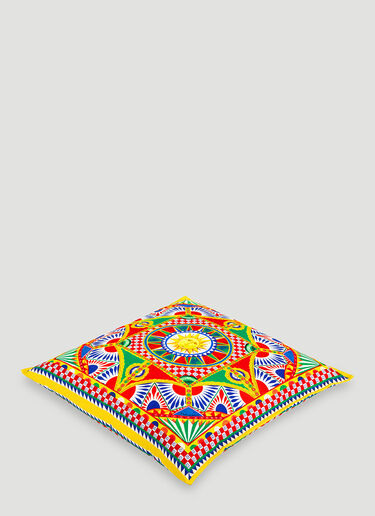 Dolce & Gabbana Casa Canvas Cushion medium Multicoloured wps0690033