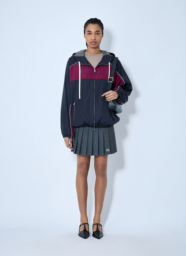 Miu Miu Panel Track Jacket Blue miu0260044