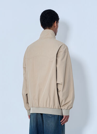 MM6 Maison Margiela High-Neck Zip Jacket Beige mmm0164001