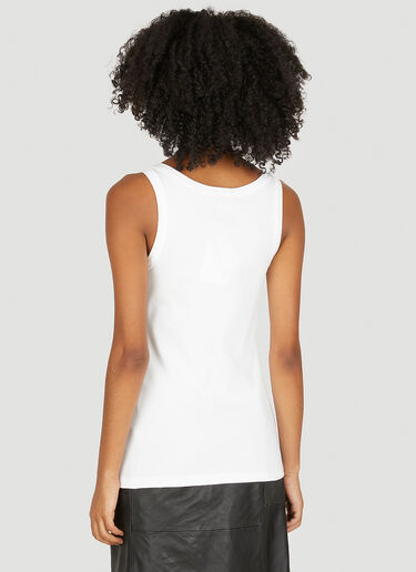 Prada Logo Plaque Tank Top White pra0250002