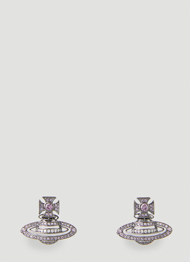 Vivienne Westwood Hermine Bas Relief Earrings Purple vvw0249079