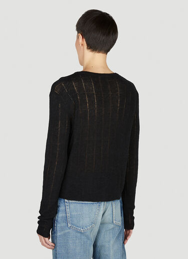 Saint Laurent 镂空针织衫 黑色 sla0151038