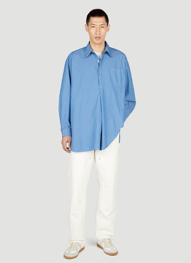 Our Legacy Popover Shirt Blue our0153009