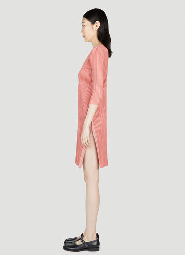 Pleats Please Issey Miyake プリーツミディワンピース ピンク plp0253015