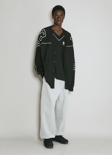 Y-3 로고 인타르시아 카디건 블랙 yyy0354002