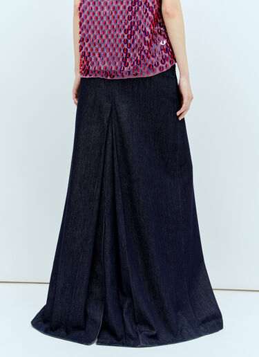 Dries Van Noten Denim Maxi Skirt Blue dvn0256033