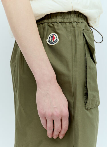 Moncler Drawstring Mini Skirt Green mon0256018