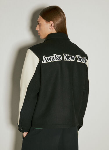 Awake NY Crown バーシティジャケット ブラック awk0154001