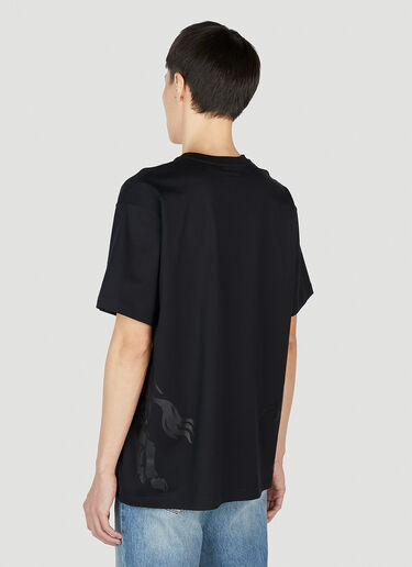 Burberry 图案印花 T 恤 黑色 bur0151015