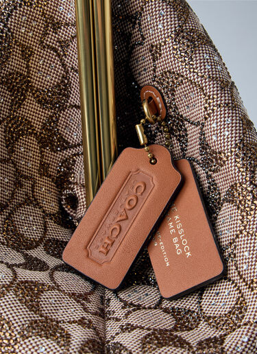 Coach Large Kisslock Frame Bag Beige coa0264044