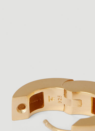 Tom Wood Arch Hoop Satin Small Earrings Gold tmw0251001