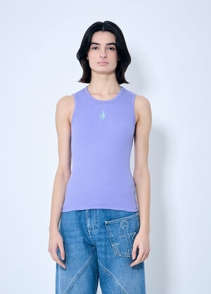 JW Anderson Anchor Logo Tank Top Purple jwa0259005