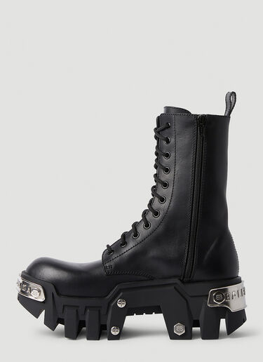 Bulldozer Lace-Up Boots Balenciaga Bulldozer Lace-Up Boots Black bal0254030