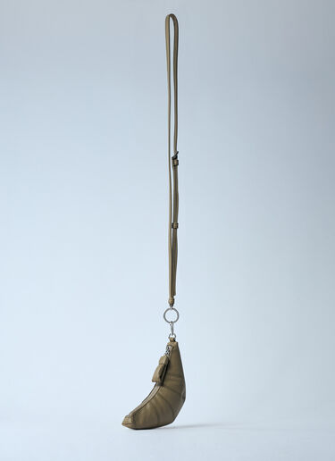 Lemaire Croissant Coin Pouch Crossbody Bag Khaki lem0360005
