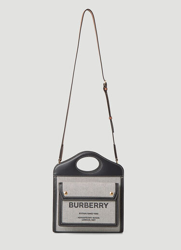 Burberry 포켓 미니 핸드백 블랙 bur0245100