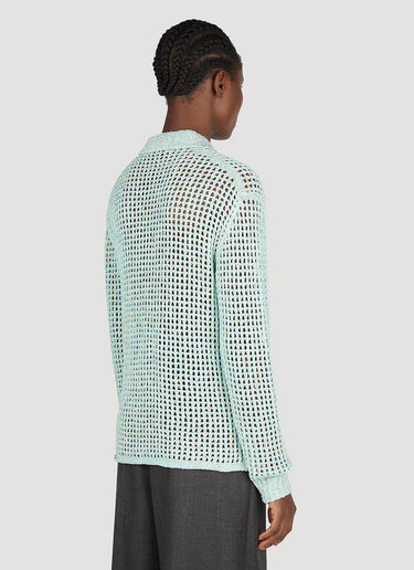 Knit Polo Top Acne Studios Knit Polo Top Blue acn0252020