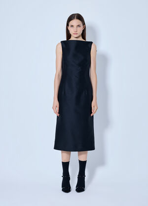 Balenciaga Sleeveless Midi Dress Black bal0265019