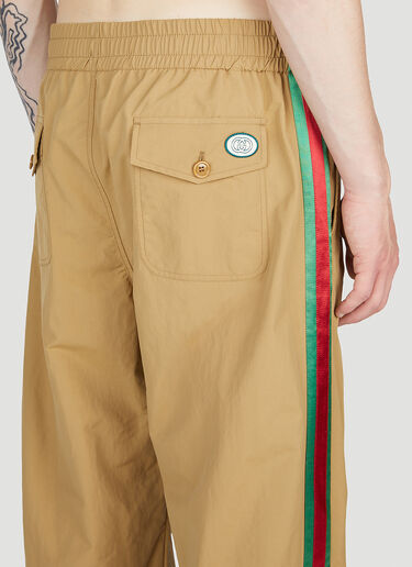 Gucci ウェブストライプ トラックパンツ キャメル guc0153047